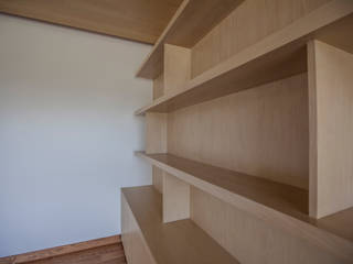 Departamento en Bosque Real, RTZ-Arquitectos RTZ-Arquitectos モダンデザインの 書斎 木 木目調