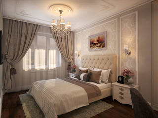 В лучших традициях классики, Solo Design Studio Solo Design Studio Classic style bedroom Beige