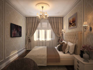 В лучших традициях классики, Solo Design Studio Solo Design Studio Classic style bedroom Beige