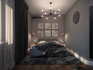 Спальня для молодого человека, Solo Design Studio Solo Design Studio Dormitorios minimalistas