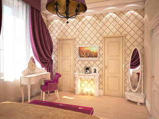 Роскошь цвета фуксии, Solo Design Studio Solo Design Studio Classic style bedroom Purple/Violet
