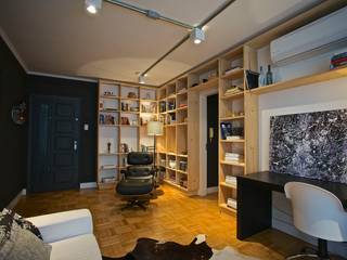 Apartamento AC, Superstudiob Superstudiob Livings modernos: Ideas, imágenes y decoración Negro