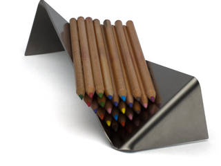 Sheet | pencil holder, Vitruvio Design Vitruvio Design Modern study/office Iron/Steel
