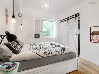 Dom jednorodzinny w Redzie , PracowniaPolka PracowniaPolka Scandinavian style bedroom White