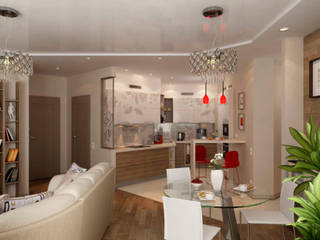 Дизайн интерьера 4-ком. квартиры, GP-ARCH GP-ARCH Livings modernos: Ideas, imágenes y decoración
