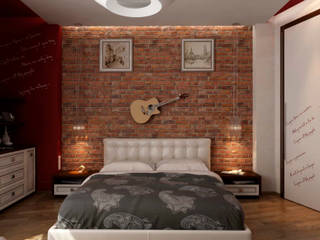 Дизайн интерьера 4-ком. квартиры, GP-ARCH GP-ARCH Modern style bedroom