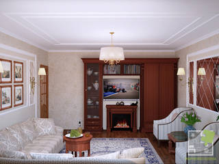 Гостиная, Елена Марченко (Киев) Елена Марченко (Киев) Classic style living room