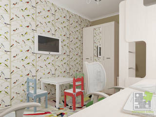 Детская для двоих, Елена Марченко (Киев) Елена Марченко (Киев) Eclectic style nursery/kids room