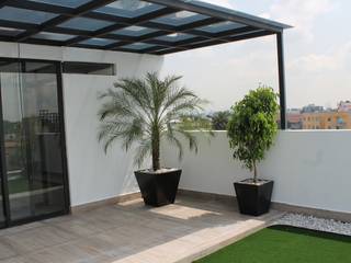 Increibles Roof Gardens, F.arquitectos F.arquitectos Modern balcony, veranda & terrace