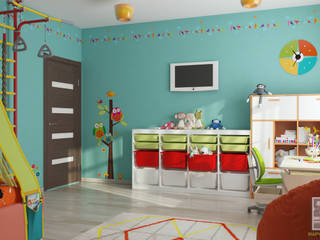 Детская комната, Елена Марченко (Киев) Елена Марченко (Киев) Eclectic style nursery/kids room
