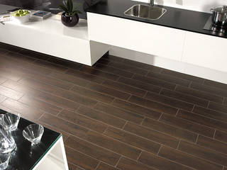 Colorado Wengue Wood Effect Porcelain Tile The London Tile Co. Rustic style walls & floors Tiles