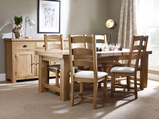 Fairford Dining by Corndell, Corndell Quality Furniture Corndell Quality Furniture Salas de jantar campestres Madeira Efeito de madeira