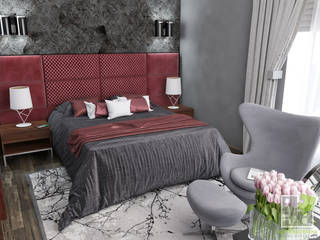 Квартира холостяка, Елена Марченко (Киев) Елена Марченко (Киев) Eclectic style bedroom