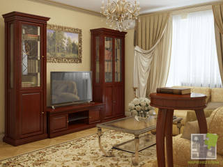 Гостиная, Елена Марченко (Киев) Елена Марченко (Киев) Classic style living room