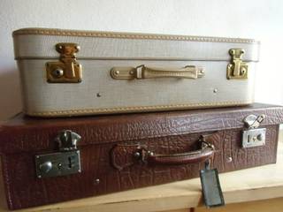 vintage Koffer, susduett susduett Eklektik Giyinme Odası
