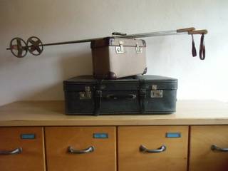 vintage Koffer, susduett susduett Eklektik Çalışma Odası