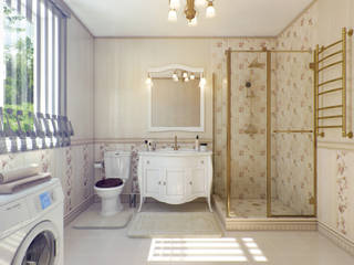 Небольшой проект санузла, Катков Сергей Катков Сергей Classic style bathroom