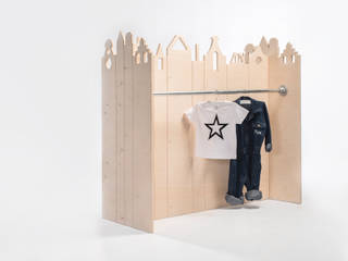 Open kast, Kamer13a Kamer13a Детская комната в стиле модерн Дерево Эффект древесины