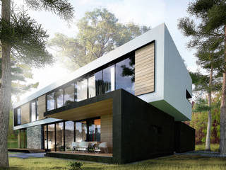 Dom w Sękocinie, Z3Z ARCHITEKCI Z3Z ARCHITEKCI Minimalist house