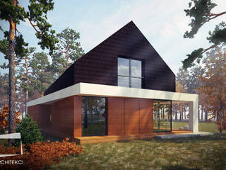 Dom Prosto-Kątny, Z3Z ARCHITEKCI Z3Z ARCHITEKCI Rumah Modern Kayu Wood effect