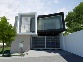CASA M y E, FLORES ROJAS Arquitectura FLORES ROJAS Arquitectura Minimalist house Slate