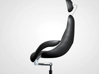 KOINOR Lounge Sessel, ZOOM Design Agency ZOOM Design Agency Living room Leather Grey