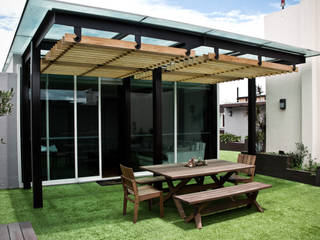 Proyectos studio Roca, STUDIOROCA STUDIOROCA Modern style balcony, porch & terrace