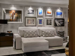 Decora Líder Brasília - Flat Moderno, Lider Interiores Lider Interiores Modern Living Room
