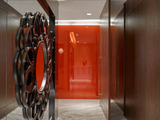 Apartamento MV, Isabela Canaan Arquitetos e Associados Isabela Canaan Arquitetos e Associados Modern corridor, hallway & stairs