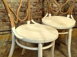 SILLAS THONET ANTIGUAS INTERVENIDAS, Muebles eran los de antes - Buenos Aires Muebles eran los de antes - Buenos Aires Phòng ăn phong cách kinh điển Than củi Multicolored