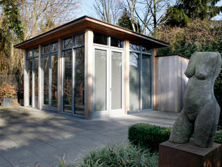 Atelier te Sittard, Joost Pennings Architect Joost Pennings Architect Modern study/office Wood Wood effect