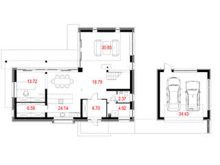 ทันสมัย โดย Majchrzak Pracownia Projektowa, โมเดิร์น