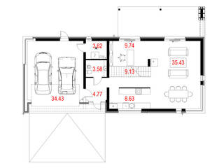 ทันสมัย โดย Majchrzak Pracownia Projektowa, โมเดิร์น