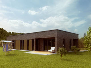 Projekty domów - House 04, Majchrzak Pracownia Projektowa Majchrzak Pracownia Projektowa บ้านและที่อยู่อาศัย