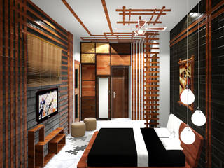 Residential Project 1 , Creazione Interiors Creazione Interiors Modern Yatak Odası Kontraplak