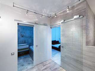 1, Olga Kravchuta design Olga Kravchuta design Corredores, halls e escadas minimalistas