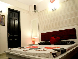 Arihant Ambience Apartment., Decor At Door Decor At Door Mediterranean style bedroom