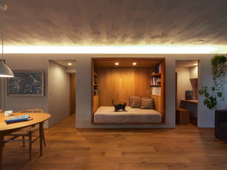 覚王山のリノベーション, Nobuyoshi Hayashi Nobuyoshi Hayashi Dormitorios modernos: Ideas, imágenes y decoración