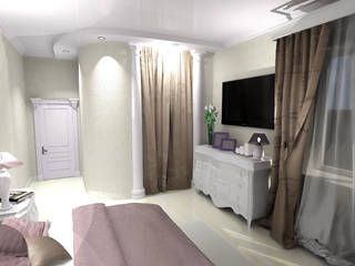 Проект спальни в стиле неоклассика, ООО "Бастет" ООО 'Бастет' Спальня в классическом стиле