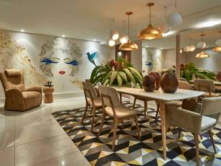Decora Lider Rio de Janeiro - Sala de Jantar, Lider Interiores Lider Interiores Modern Dining Room