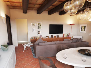 RISTRUTTURAZIONE TAVERNELLE, Studio Bennardi - Architettura & Design Studio Bennardi - Architettura & Design Modern living room