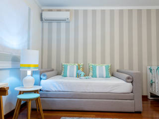 Quarto do Gui, Ângela Pinheiro Home Design Ângela Pinheiro Home Design İskandinav Çocuk Odası Ahşap Ahşap rengi