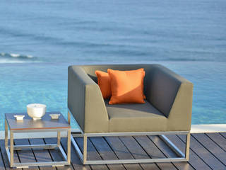Latitude Lounge Collection, Villa tectona GmbH Villa tectona GmbH Modern style gardens Iron/Steel