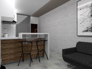 Remodelación Apartamento Agua Blanca. Valencia, Marianny Velasquez arquitecto Marianny Velasquez arquitecto Moderne Küchen