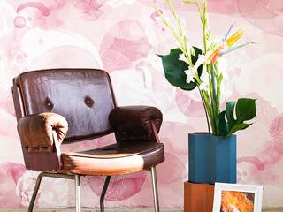 Lara Costafreda, Bloompapers Bloompapers Tropische Wände & Böden Papier Pink