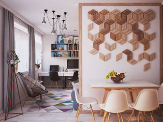 APARTMENT “VERBI”, Polygon arch&des Polygon arch&des Salones de estilo minimalista