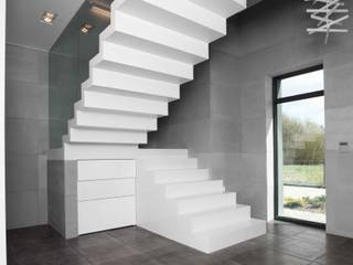 Beton architektoniczny we wnętrzu, Luxum Luxum Pasillos, vestíbulos y escaleras minimalistas