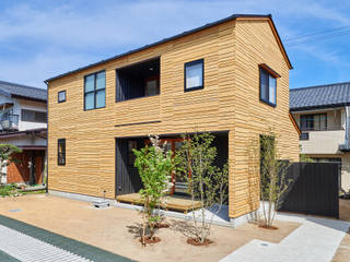 小布施の家, 君島弘章建築設計事務所 君島弘章建築設計事務所 Modern houses Wood Wood effect