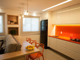 Apartamento Lago Norte, Carpaneda & Nasr Carpaneda & Nasr Modern dining room