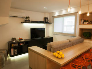 Apartamento Lago Norte, Carpaneda & Nasr Carpaneda & Nasr Modern living room